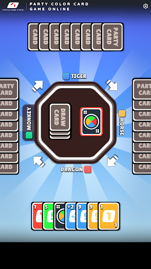 Party Color Card Game Online Screenshot 0