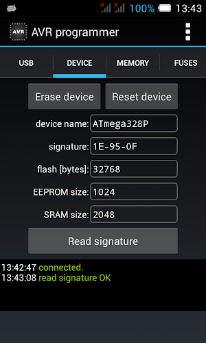 AVR programmer Screenshot 1