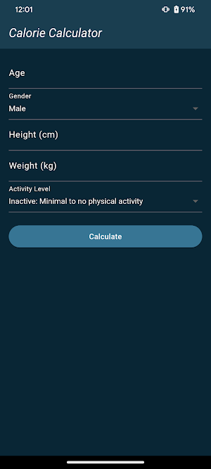 Calorie Calculator Screenshot 0