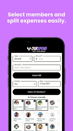 OurSpend - Split your money Screenshot 1