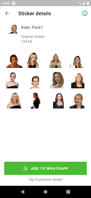 Kate Winslet Stickers Screenshot 2