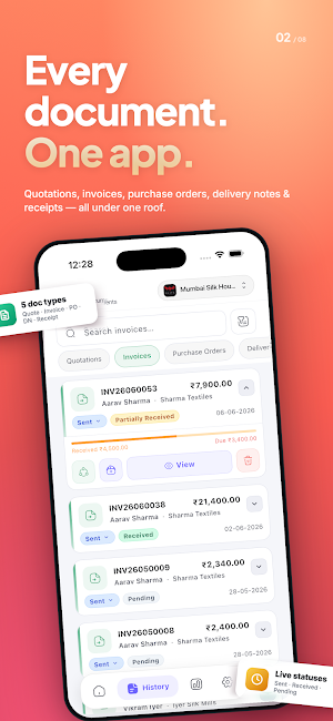 Quotation Maker :Invoice Maker Screenshot 1