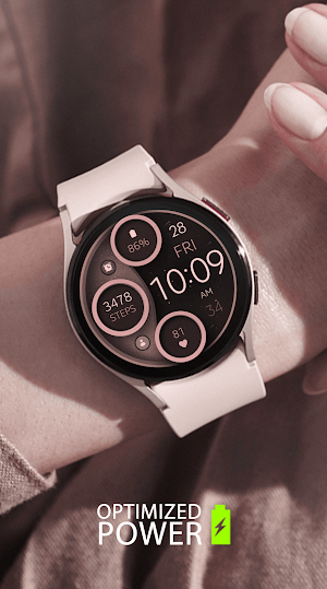 Digital Pink watch face Screenshot 1