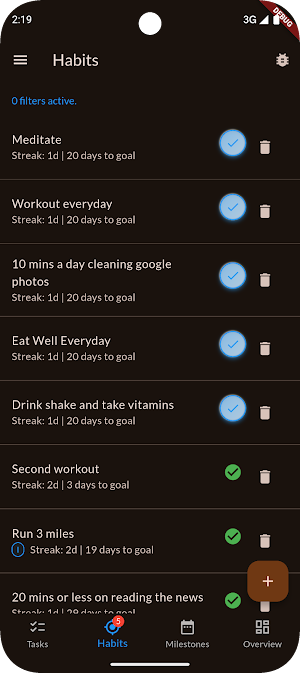 HabitBliss Screenshot 2