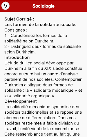 Sociologie : Sujets Corrigés Screenshot 2