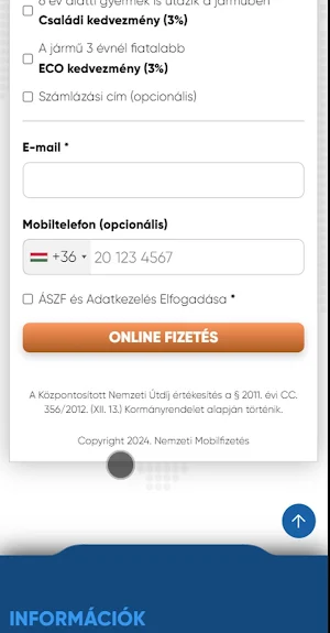 Nemzeti Útdíj - Online Matrica Screenshot 3