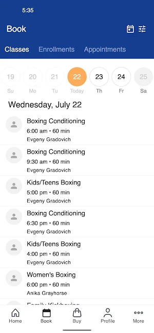 Portside Fitness Screenshot 1