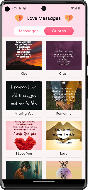 Romantic Love Messages Screenshot 1
