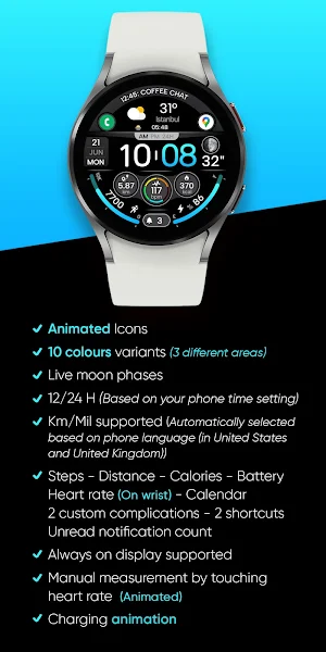 Digi Dash Clock - Watch Face Screenshot 1