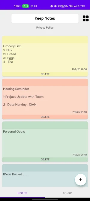 MemoTasker Screenshot 2