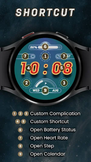 Showtime Watch Face Screenshot 2
