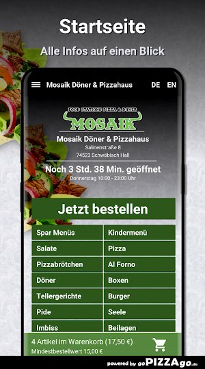 Mosaik Döner - Pizzahaus Schwä Screenshot 1