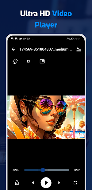 Ultra HD Video Player Screenshot 1