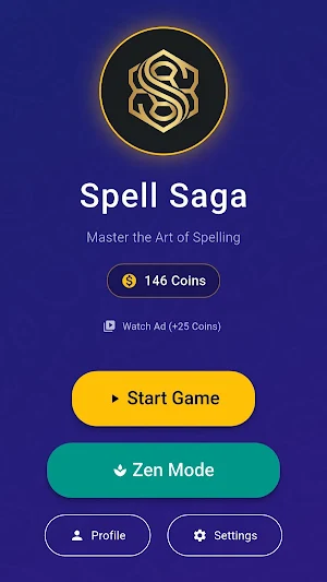 Spell Saga: Spelling Bee Screenshot 0