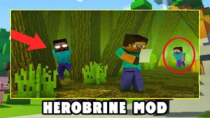 Herobrine Mod for Minecraft PE Screenshot 2