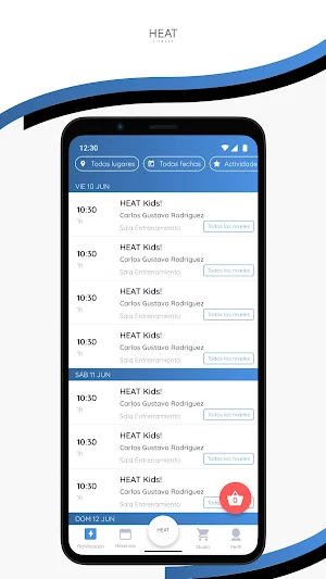 HEAT Fitness Screenshot 1