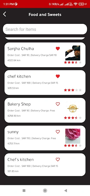 jFood Screenshot 2
