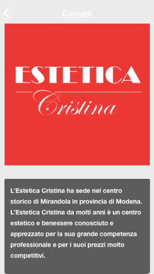 Estetica Cristina Mirandola Screenshot 1