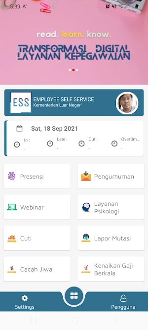 ESS Kementerian Luar Negeri Screenshot 0