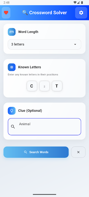 Crossword Solver & Word Finder Screenshot 1