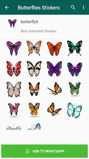 Butterflies Stickers Screenshot 3
