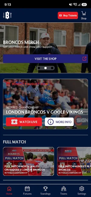 London Broncos Screenshot 0