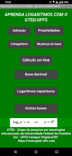 Aprenda logaritmos Screenshot 0