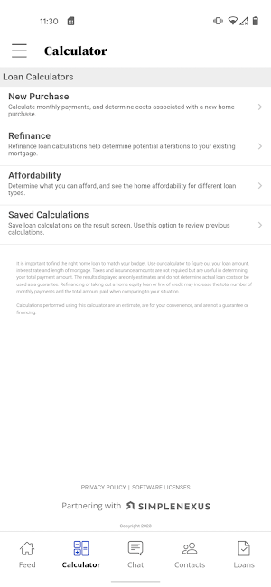 ONE Presidential Mortgage Screenshot 1