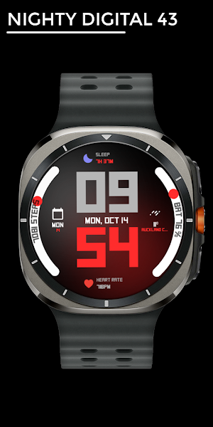 Nighty Digital 43 - watch face Screenshot 0