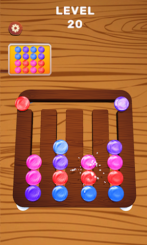 Color Wood Coins! Sort Puzzle Screenshot 2
