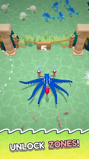 Octopus Invasion: Eat & Evolve Screenshot 2