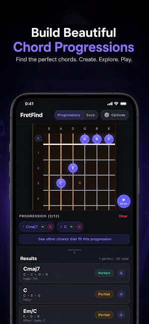 FretFind: Reverse Chord Finder Screenshot 1