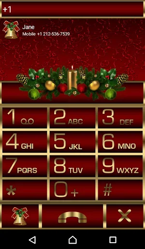 Merry Christmas Dialer theme Screenshot 0