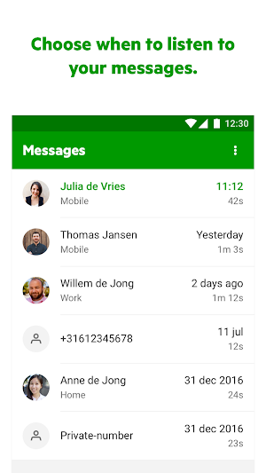 KPN VoiceMail Screenshot 1
