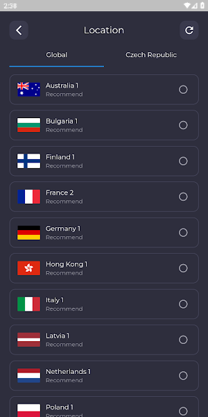 Czech Republic VPN - Get CZ IP Screenshot 2