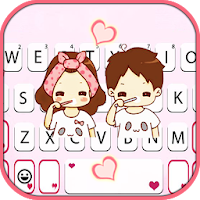 Cute Couple Life Keyboard Them