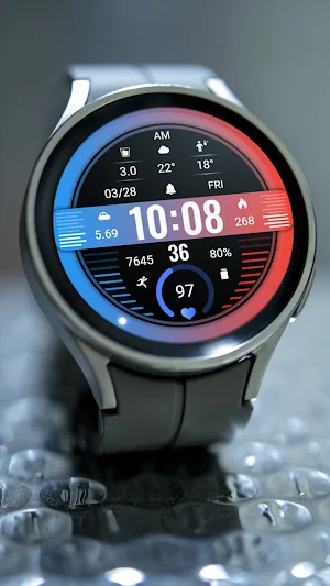 ZKin Watch Red Blue Sports Screenshot 3