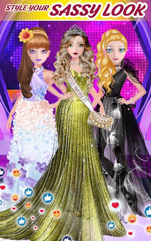 Super fashion model- Makeup & Dress up game Screenshot 2