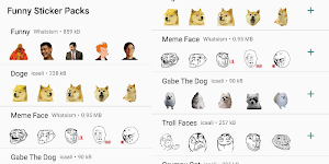 Funny sticker meme for WhatsApp Screenshot 0