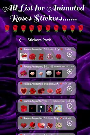 Rose Gif Sticker for Whatsapp Screenshot 2