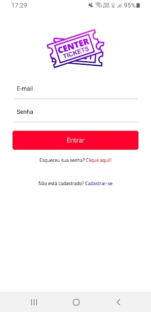 Center Tickets Parceiros Screenshot 0
