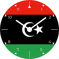 Libya Analog Watch Face
