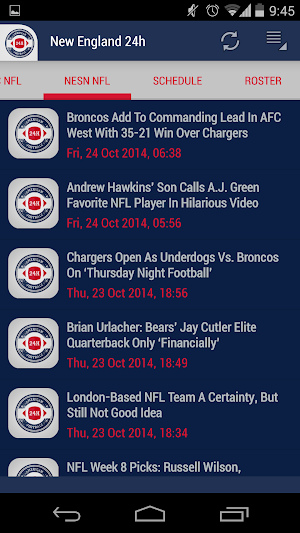 New England Football 24h Screenshot 1