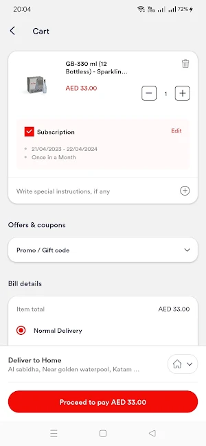Mai Dubai – Water Delivery Screenshot 2