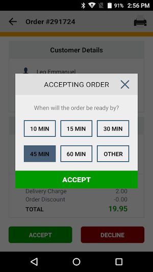 Foodbull Order Manager Screenshot 2