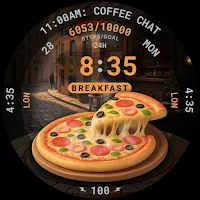 Foody Watch Face 122