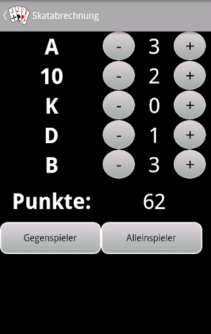Skatabrechnung Screenshot 2
