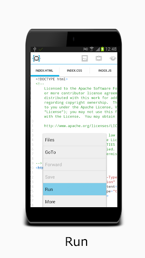 AIDE IDE for PhoneGap/Cordova Screenshot 2