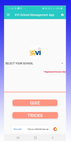 Evi Institute Management App Screenshot 1