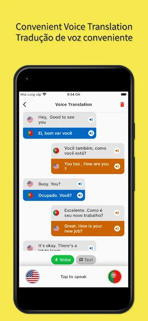 English to Portuguese App Screenshot 2